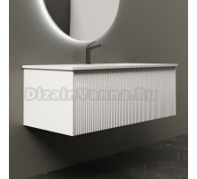 Тумба с раковиной La Fenice Terra 100 белая