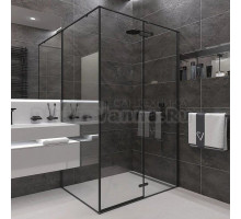 Душевой уголок Veconi Rovigo RV-073B 90x80, профиль черный