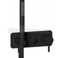 Смеситель для ванны с душем IB Rubinetterie Milanotorino EMT313NP matt black