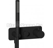 Смеситель для ванны с душем IB Rubinetterie Milanotorino EMT613NP matt black