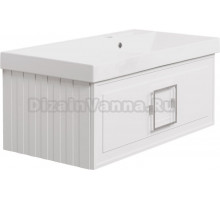 Тумба с раковиной La Fenice Cubo 90 R, белая