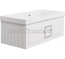 Тумба с раковиной La Fenice Cubo 100 белая