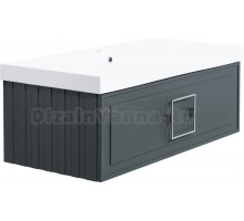 Тумба с раковиной La Fenice Cubo 100 серая