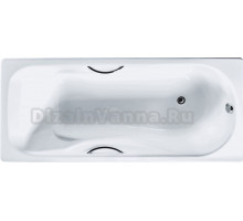 Чугунная ванна Универсал Сибирячка 170x75 с ручками