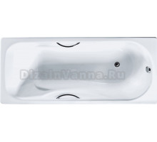 Чугунная ванна Универсал Сибирячка 180x80 с ручками
