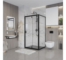 Душевой уголок Niagara Nova NG-83-9AB-A70B 90x70, прямоугольный, черный
