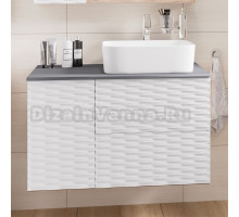 Тумба с раковиной Grossman Альба 80 веллингтон, белая