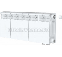 Радиатор биметаллический Rifar Base Ventil 200 8 секций, правое подключение