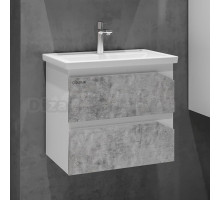Тумба с раковиной Grossman Инлайн 60 бетон