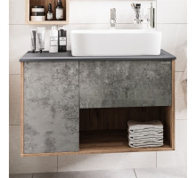 Тумба с раковиной Grossman Бруно 80 веллингтон, бетон