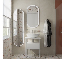 Мебель для ванной DIWO Элиста 60 белая с раковиной Moduo 55 Leaf