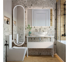 Мебель для ванной DIWO Элиста 100 белая с раковиной Moduo 55 Leaf