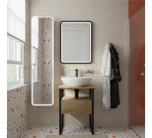 Мебель для ванной DIWO Элиста 60 светлое дерево, столешница светлое дерево с раковиной Moduo 55 Leaf