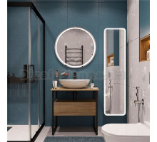 Мебель для ванной DIWO Элиста 80 светлое дерево со столешницей светлое дерево, раковина Moduo 55 Leaf