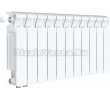 Радиатор биметаллический Rifar Monolit Ventil 350 11 секций, левое подключение