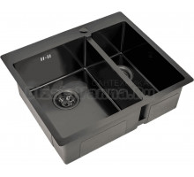 Мойка кухонная Zorg Inox PVD 59-2-51-L GRAFIT L, графит