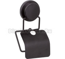 Держатель туалетной бумаги Fixsen Magic Black FX-45010 с крышкой