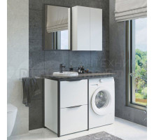 Мебель для ванной Comforty Лозанна 120 белый глянец, серый графит