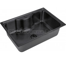 Мойка кухонная Zorg Inox PVD SZR 6545 GRAFIT графит