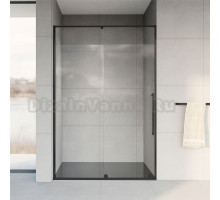 Душевая дверь в нишу Vincea Arno VSR-1A9012CLB 120 см, стекло прозрачное, черный