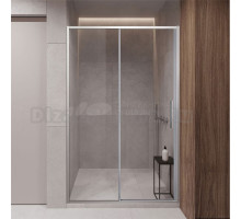 Душевая дверь в нишу Vincea Slim-U VDS-2SU140CL 140 см, профиль хром, стекло прозрачное