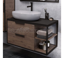 Тумба с раковиной Grossman Лофт 90 веллингтон, раковина GR-3015