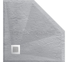 Поддон для душа Vincea VST-4SP9090G серый, с сифоном