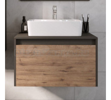 Тумба с раковиной Grossman Смарт 70 веллигтон, графит