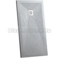 Поддон для душа Vincea VST-4SR9016G 160x90 см, серый, с сифоном