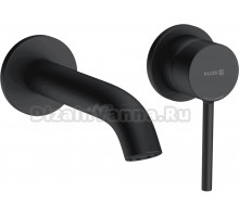 Смеситель для раковины Kludi Bozz 382443976 матовый черный, с внутренней частью