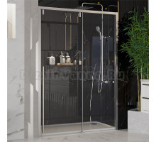 Душевая дверь в нишу Ambassador Intense 110021104IX 150 см, профиль хром