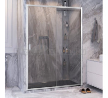 Душевая дверь в нишу Ambassador Forsa 17021121AX 150 см, профиль хром, стекло прозрачное