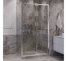Душевой уголок Ambassador Forsa 17021117AX-100AX 110х100 см, профиль хром, стекло прозрачное