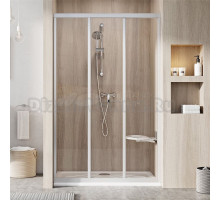 Душевая дверь в нишу Ravak Supernova ASDP3-100 Transparent, 200, профиль сатин