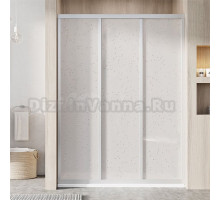 Душевая дверь в нишу Ravak Supernova ASDP3-130 Pearl, 200, профиль сатин