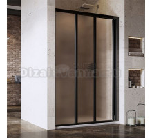 Душевая дверь в нишу Ravak Supernova ASDP3-130 Grape, 200, профиль черный