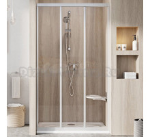 Душевая дверь в нишу Ravak Supernova ASDP3-90 Transparent, 200, профиль сатин