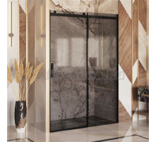 Душевая дверь в нишу Ambassador Benefit 19022205HBB 160 см, профиль черный, стекло тонированное