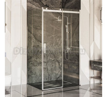 Душевой уголок Ambassador Benefit 19021103HX-110HX 140х110 см, профиль хром, стекло прозрачное