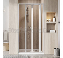 Душевая дверь в нишу Ravak Supernova SDZ3-80 Transparent, 195, профиль белый