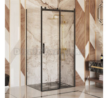 Душевой уголок Ambassador Benefit 19021201HB-100HB 120х100 см, профиль черный, стекло прозрачное