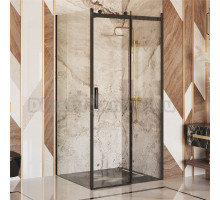 Душевой уголок Ambassador Benefit 19021201HB-120HB 120х120 см, профиль черный, стекло прозрачное