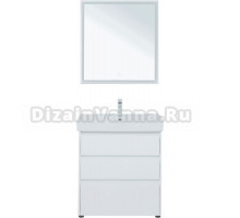 Мебель для ванной Aquanet Nova Lite 75 напольная, белая, 3 ящика
