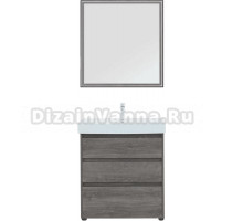 Мебель для ванной Aquanet Nova Lite 75 напольная, дуб рошелье, 3 ящика