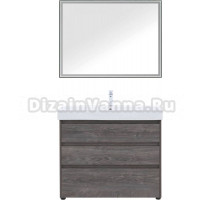 Мебель для ванной Aquanet Nova Lite 100 напольная, дуб рошелье, 3 ящика