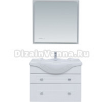 Мебель для ванной Aquanet Рондо 85 2 ящика