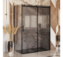 Душевой уголок Ambassador Benefit 19022203HBB-110HBB 140х110 см, профиль черный, стекло тонированное