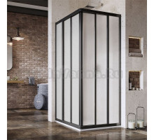 Душевой уголок Ravak Supernova ASRV3-80 Pearl, профиль черный