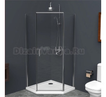 Душевой уголок BelBagno Uno-195 P 1 80 C Cr