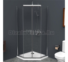 Душевой уголок BelBagno Uno-195 P 2 100 C Cr